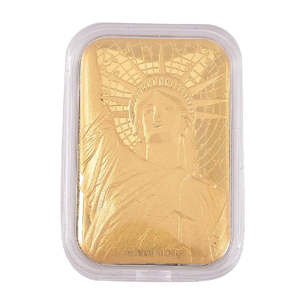 shop lc 24K Golden Statue of Liberty Emboss Sheet 31x45.5mm 10mg