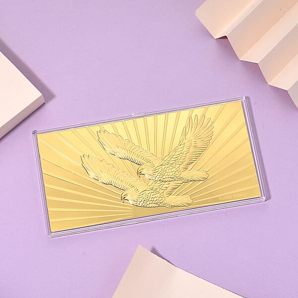 Shop Lc 24K Golden Symbol Of American Freedom – Twin Eagles Embossed Sheet (15.5 × 7.5 Cm) 100 Mg