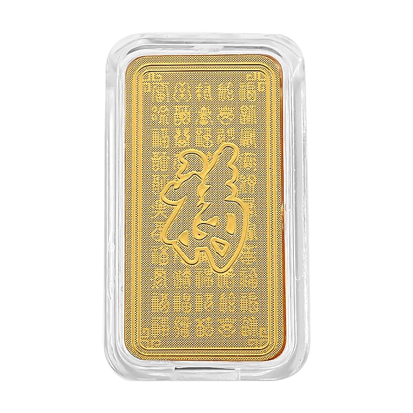 Shop Lc 24K Yellow Gold 3D Brick Rose Emboss Sheet 45.3X25X10mm 1g