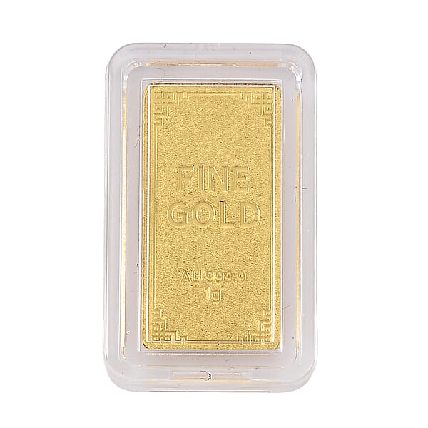 Shop Lc 24K Yellow Gold 3D Statue Of Liberty Emboss Bar (10x20x0.23mm) 1gram