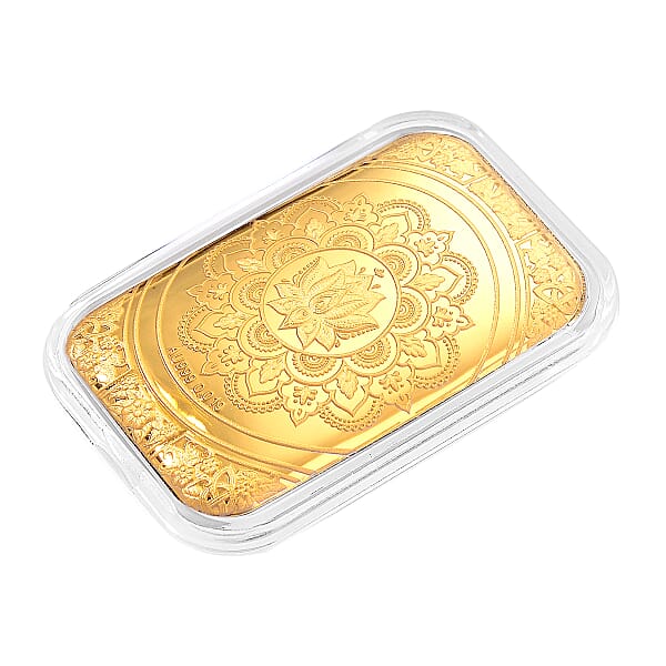 Shop Lc 24K Yellow Gold Lotus Mandala Art Embossed Sheet 10mg (Del. In 10-12 Days)