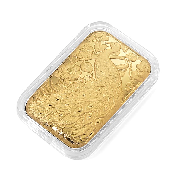 Shop Lc 24K Yellow Gold Peacock Embossed Sheet 10mg