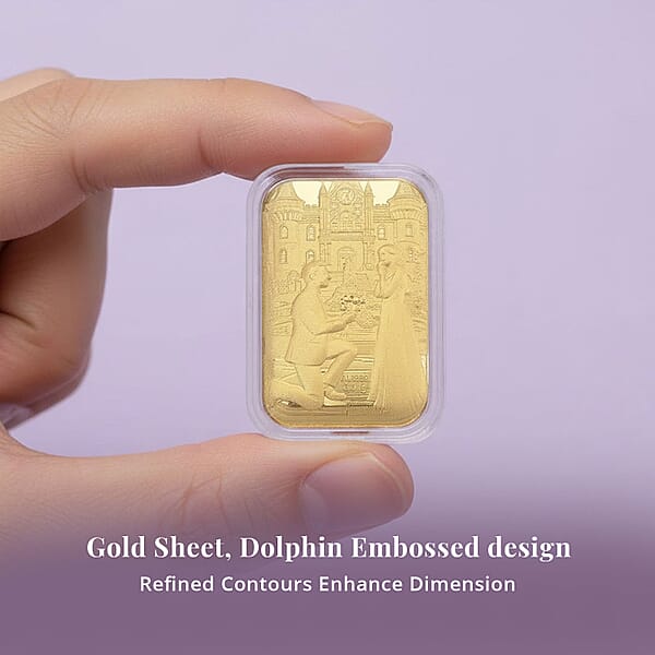 Shop Lc 24K Yellow Gold Romantic Proposal Emboss Sheet 10mg (Del. In 10-12 Days)