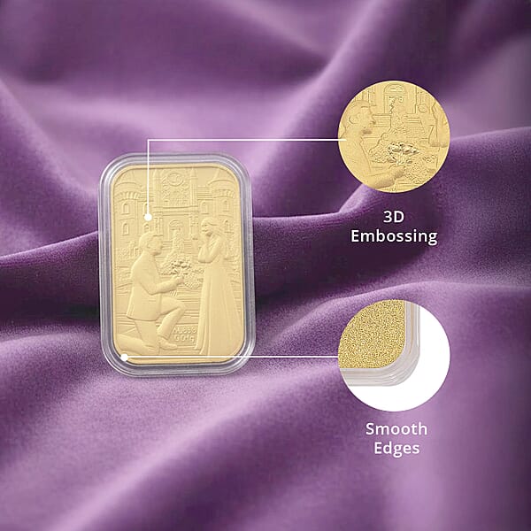 Shop Lc 24K Yellow Gold Romantic Proposal Emboss Sheet 10mg (Del. In 10-12 Days)