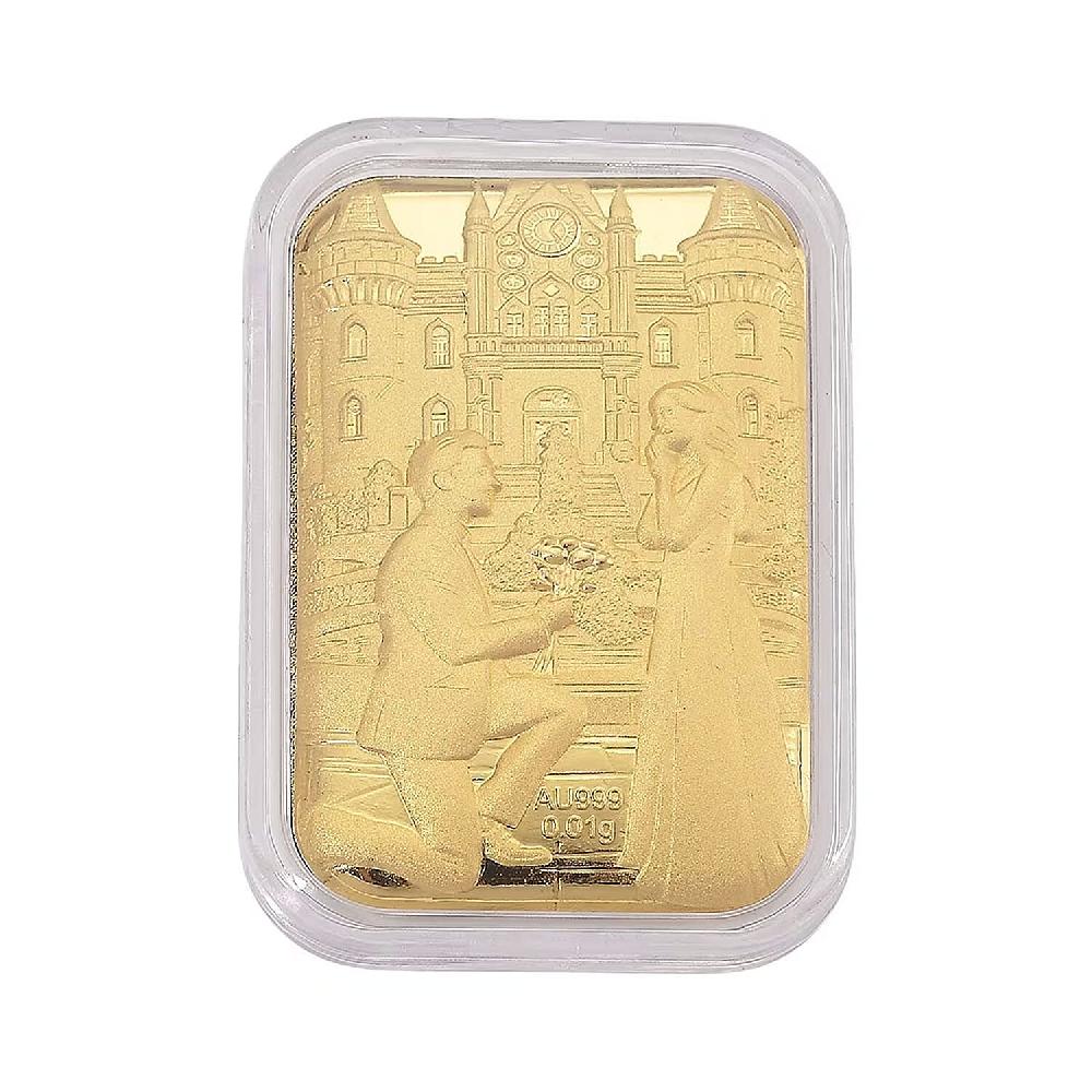 shop lc 24K Yellow Gold Romantic Proposal Emboss Sheet 10mg (Del. in 10-12 Days)