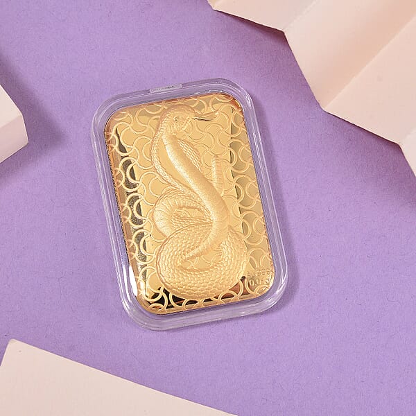 Shop Lc 24K Yellow Gold Serpent Emboss Sheet 31x45.5mm 10mg