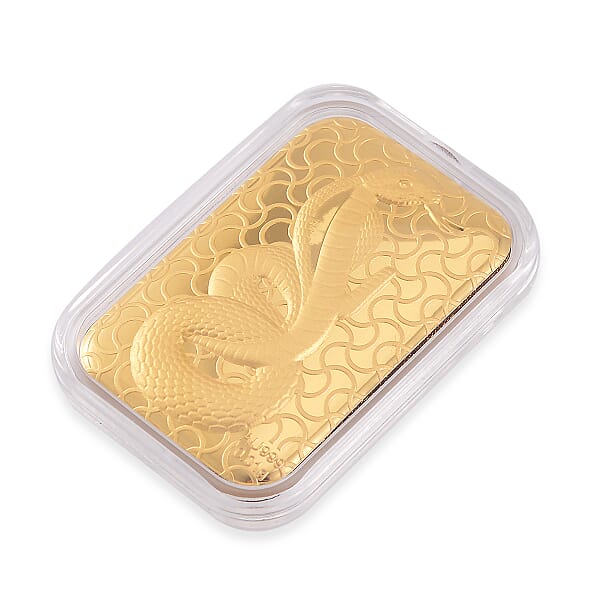 Shop Lc 24K Yellow Gold Serpent Emboss Sheet 31x45.5mm 10mg