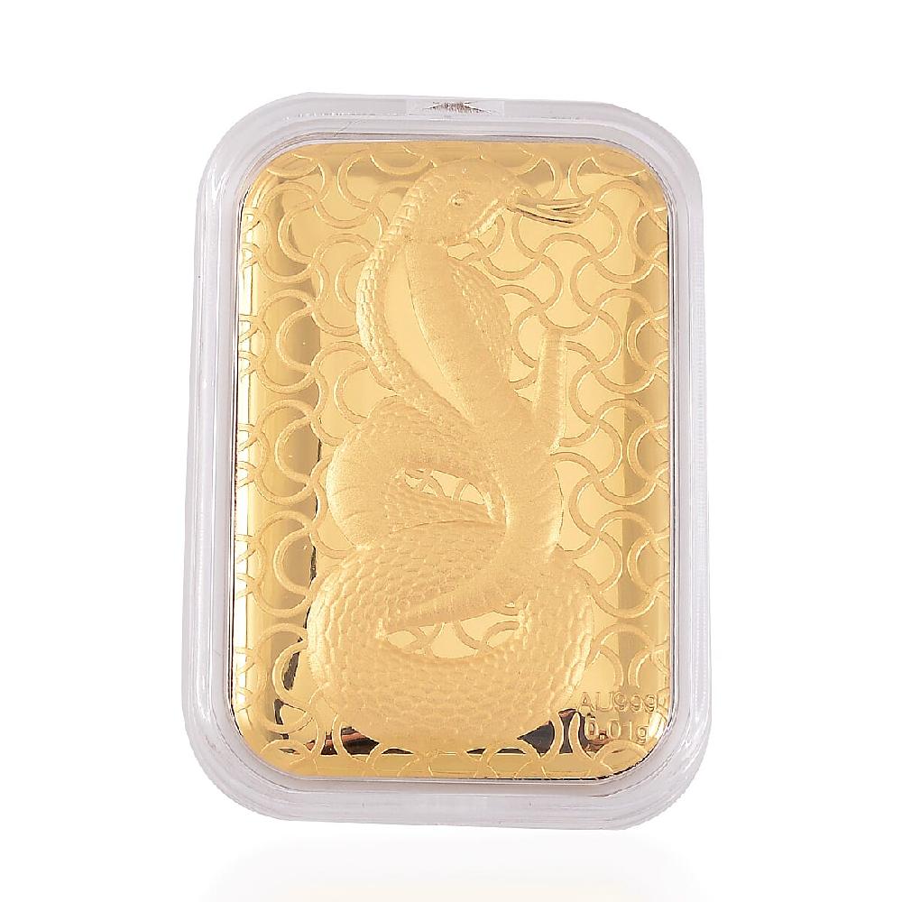 shop lc 24K Yellow Gold Serpent Emboss Sheet 31x45.5mm 10mg