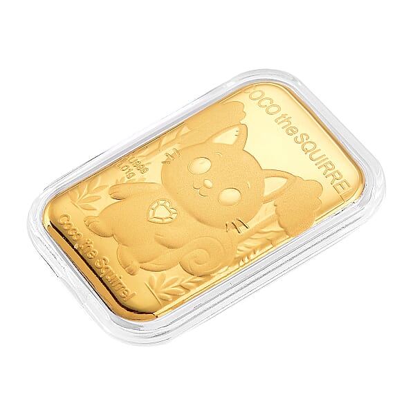 Shop Lc 24K Yellow Golden Coco The Squirrel Emboss Sheet 10mg