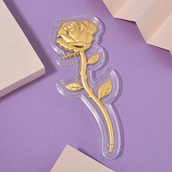 Shop Lc 24K Yellow Golden Forever Rose With Book Packaging 99mmX32mm 200mg