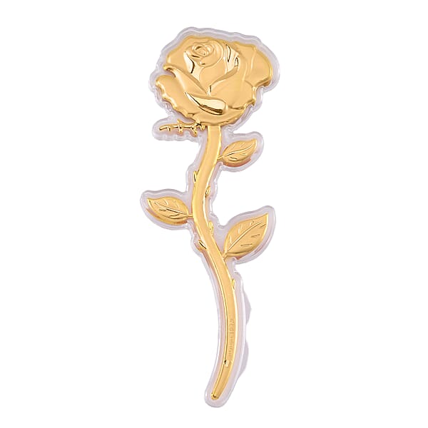 Shop Lc 24K Yellow Golden Forever Rose With Book Packaging 99mmX32mm 200mg