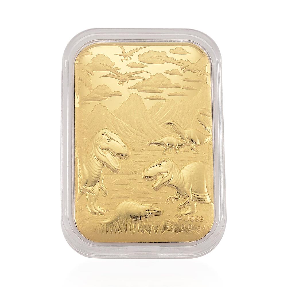 shop lc 24K Yellow Golden Jurassic Age of Dinosaurs Emboss Sheet 10mg