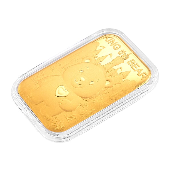 Shop Lc 24K Yellow Golden King Of Bear Emboss Sheet 10mg