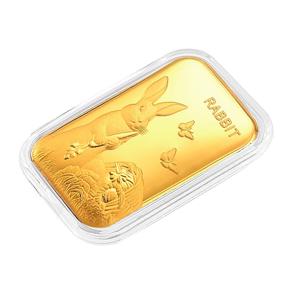 Shop Lc 24K Yellow Golden Lunar Rabbit Emboss Sheet 10mg