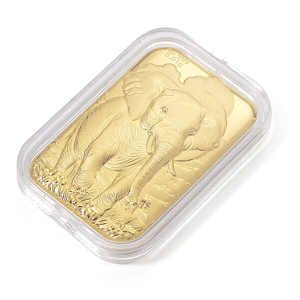 Shop Lc 24K Yellow Golden Royal Elephant Emboss Sheet 10mg