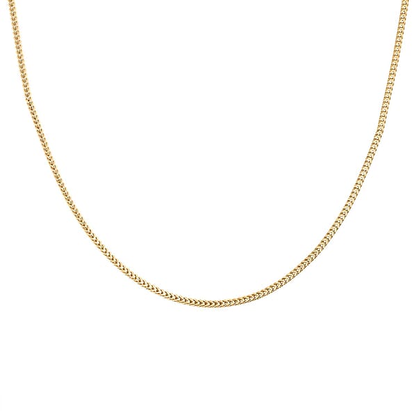 Shop Lc 2mm Franco Chain Necklace In 18K Yellow Gold 20 Inches 5.80 Grams