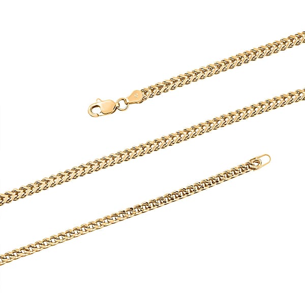Shop Lc 2mm Franco Chain Necklace In 18K Yellow Gold 20 Inches 5.80 Grams