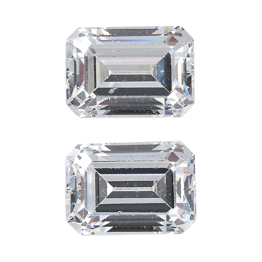 shop lc 3.54 ctw Octagon Cut Swarovski Zirconia Loose Stone (Set Of 2) (7x5 mm)
