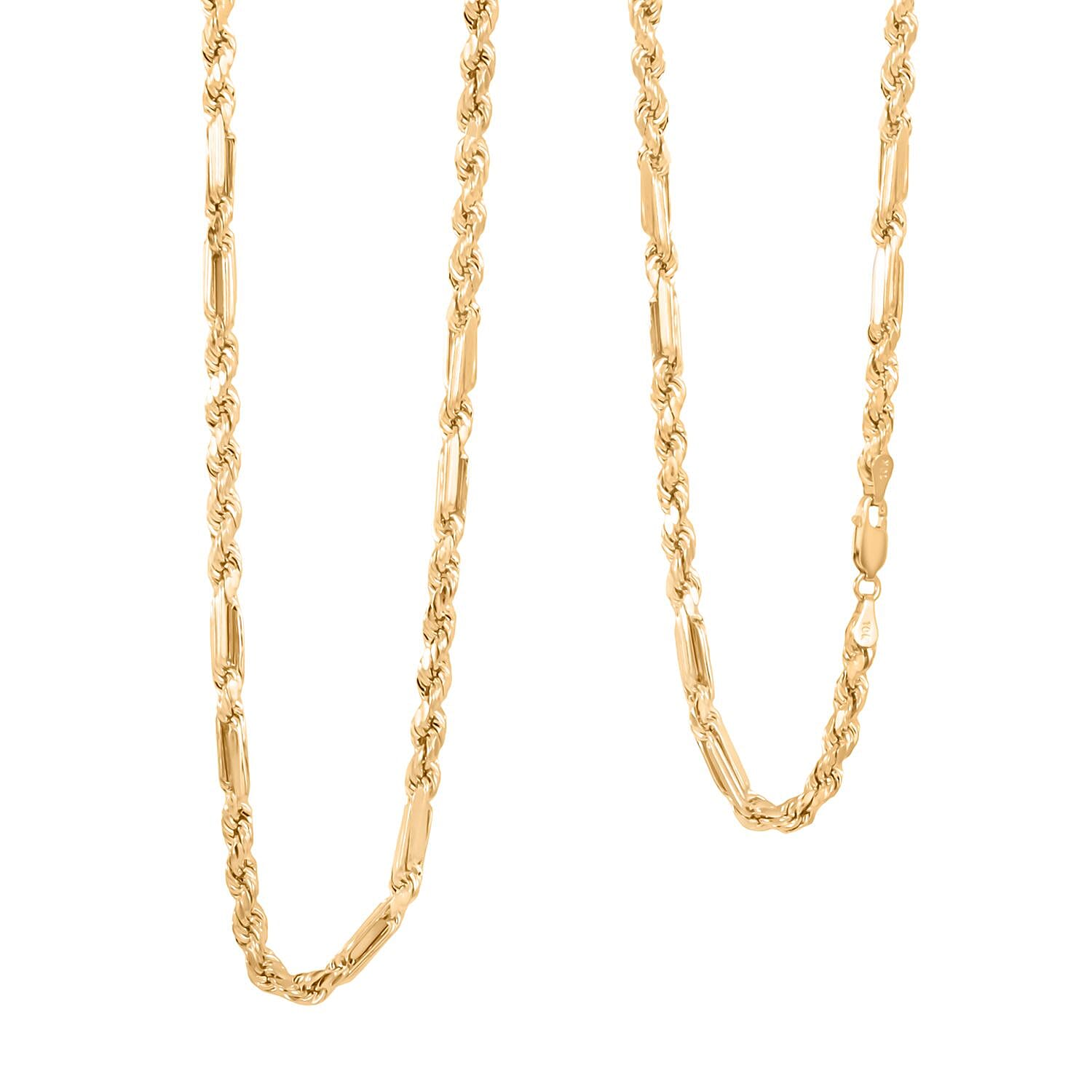 shop lc 3.5mm Milano Chain Necklace in 10K Yellow Gold 8.6 Grams 24 Inches
