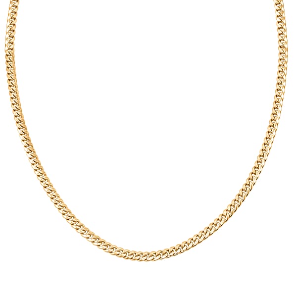 Shop Lc 3.6mm Cuban Chain Necklace In 10K Yellow Gold 7.85 Grams 22 Inches