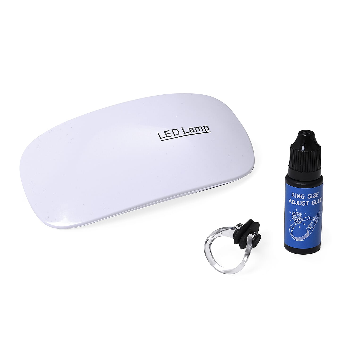 shop lc 3pcs Set Ring Sizing Adjust Kit -Glue UV Lamp and Black Ring Holder
