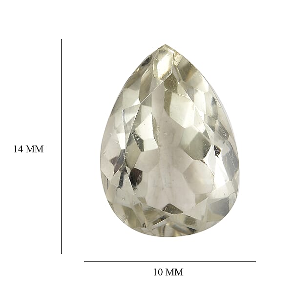 Shop Lc 4.20 Ctw Pear Cut Montezuma Prasiolite Loose Gemstone (14x10 Mm)