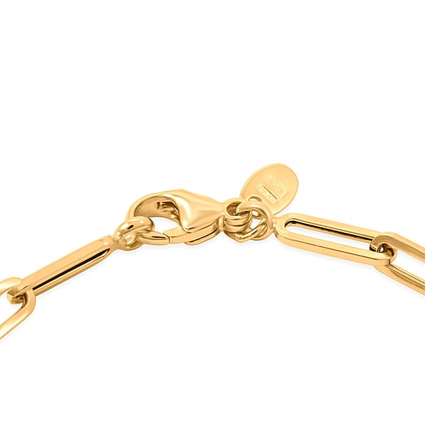 Shop Lc 5.5mm Paper Clip Chain Bracelet In 10K Yellow Gold (8.00 In) 6.20 Grams