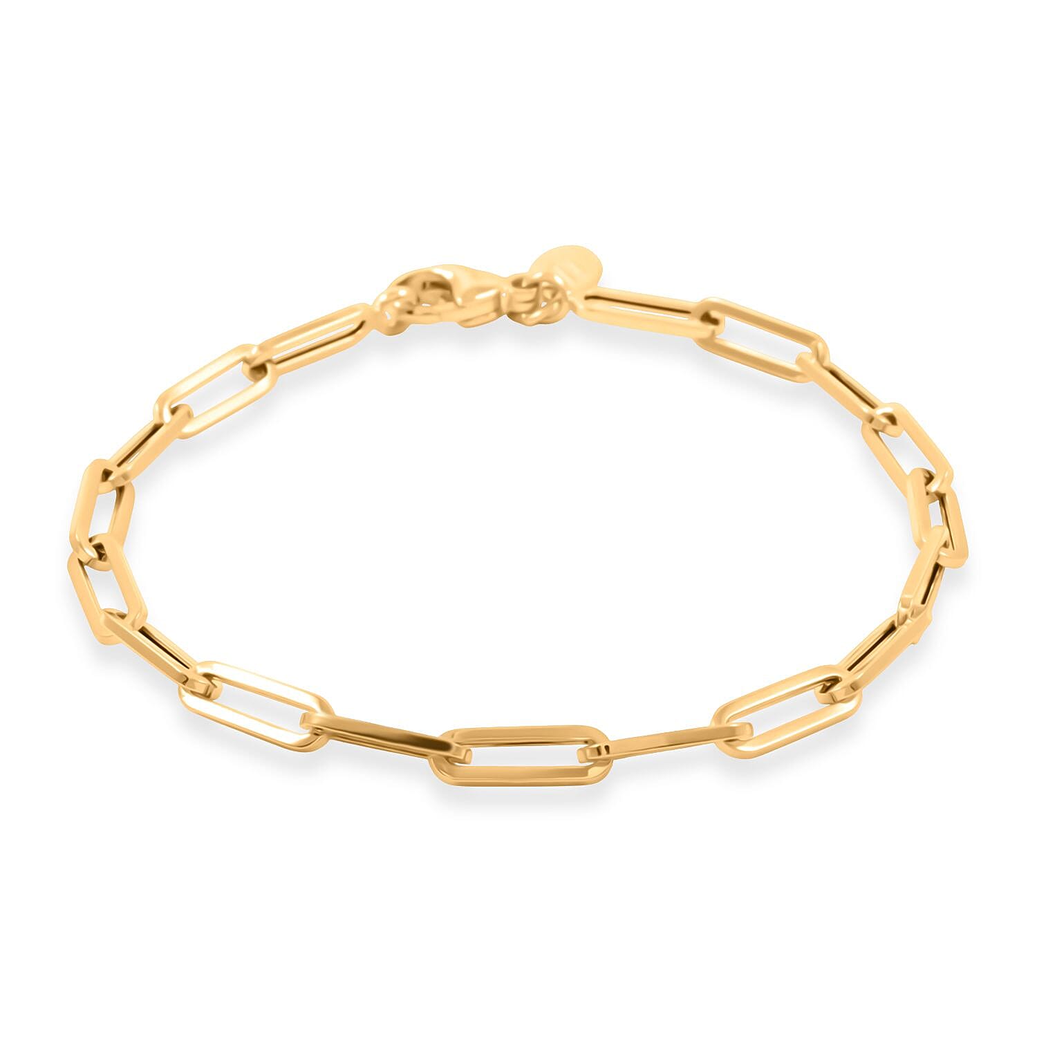 shop lc 5.5mm Paper Clip Chain Bracelet in 10K Yellow Gold (8.00 In) 6.20 Grams