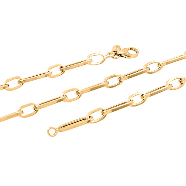 Shop Lc 5mm Paperclip Chain Necklace In 14K Yellow Gold 11 Grams 24 Inches