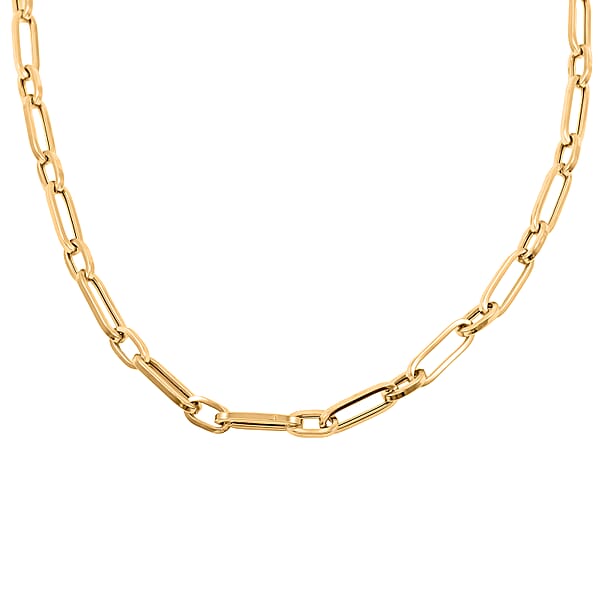 Shop Lc 5mm Paperclip Chain Necklace In 14K Yellow Gold 11 Grams 24 Inches