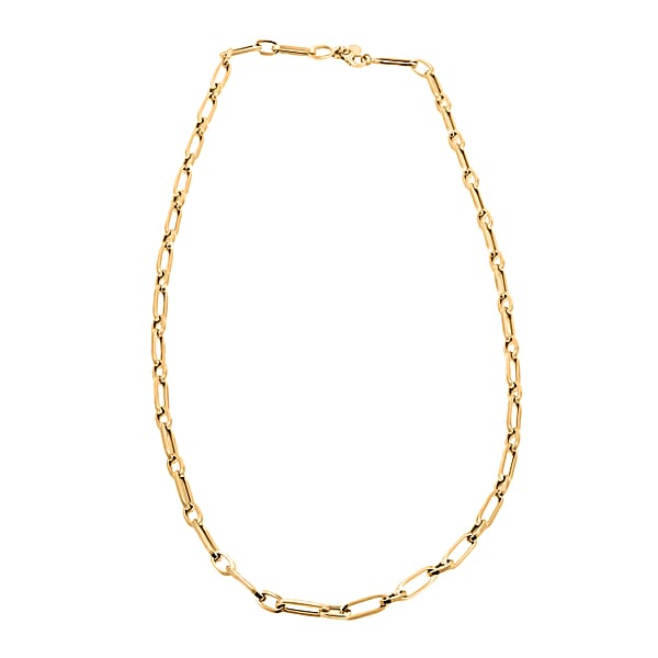Shop Lc 5mm Paperclip Chain Necklace In 14K Yellow Gold 11 Grams 24 Inches