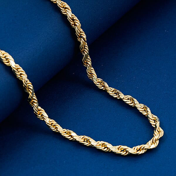 Shop Lc 5mm Rope Chain Necklace In 10K Yellow Gold 13.50 Grams 28 Inches