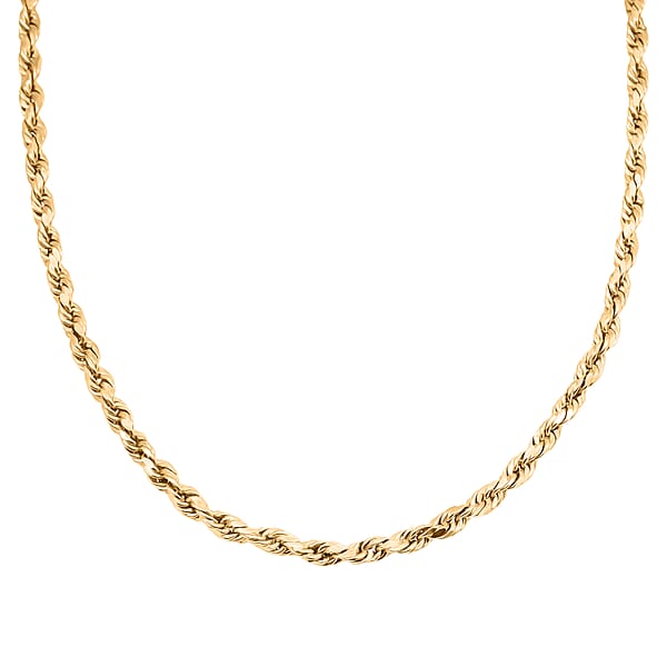 Shop Lc 5mm Rope Chain Necklace In 10K Yellow Gold 13.50 Grams 28 Inches