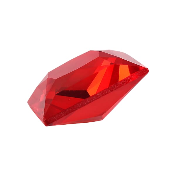 Shop Lc 6.22 Ctw Square Cut Light Siam Swarovski Crystal Loose Stone (12 Mm)