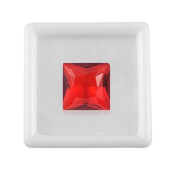 Shop Lc 6.22 Ctw Square Cut Light Siam Swarovski Crystal Loose Stone (12 Mm)
