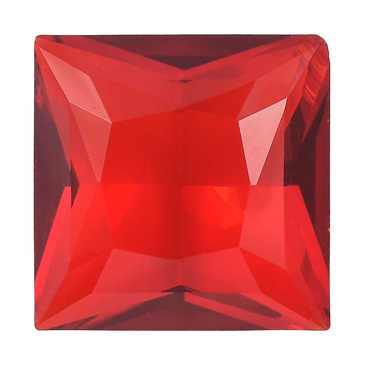 shop lc 6.22 ctw Square Cut Light Siam Swarovski Crystal Loose Stone (12 mm)