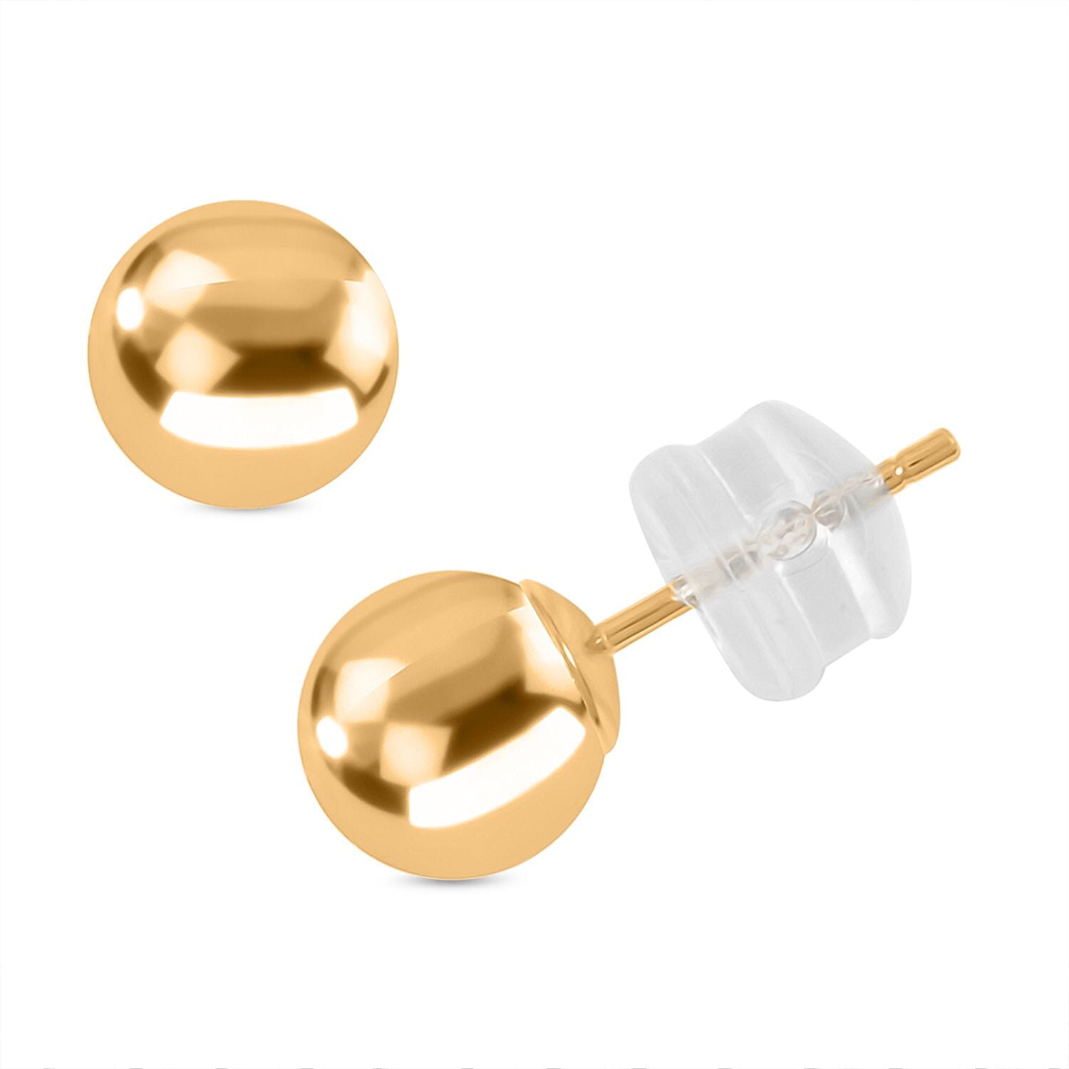 shop lc 6mm Ball Stud Earrings in 14K Yellow Gold 0.20 Grams