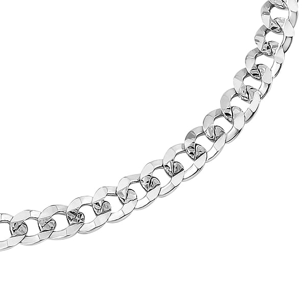 Shop Lc 950 Platinum 4.4mm Men's Link Chain Bracelet (8.00 In) 9.55 Grams