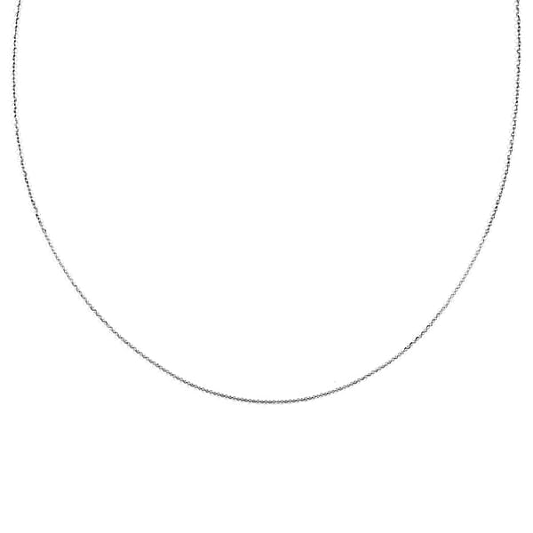 Shop Lc 950 Platinum Cable Chain Necklace With Lobster Lock 18 Inches 1.73 Grams
