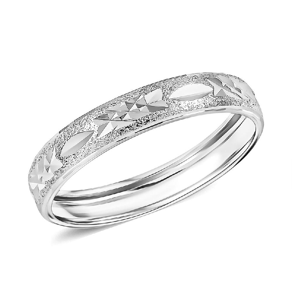 shop lc 950 Platinum Diamond-cut Textured Band Ring (3.50 g)