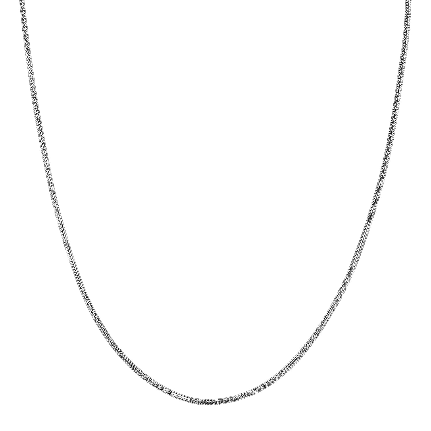 shop lc 950 Platinum Interlocking Links Chain Necklace (18 Inches) (9.65 Grams)