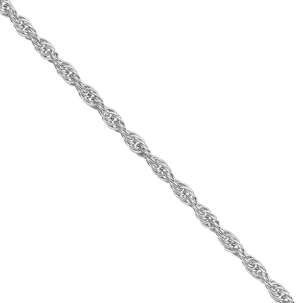 Shop Lc 950 Platinum Twisted Rope Chain Necklace (18 Inches) (2.97 Grams)