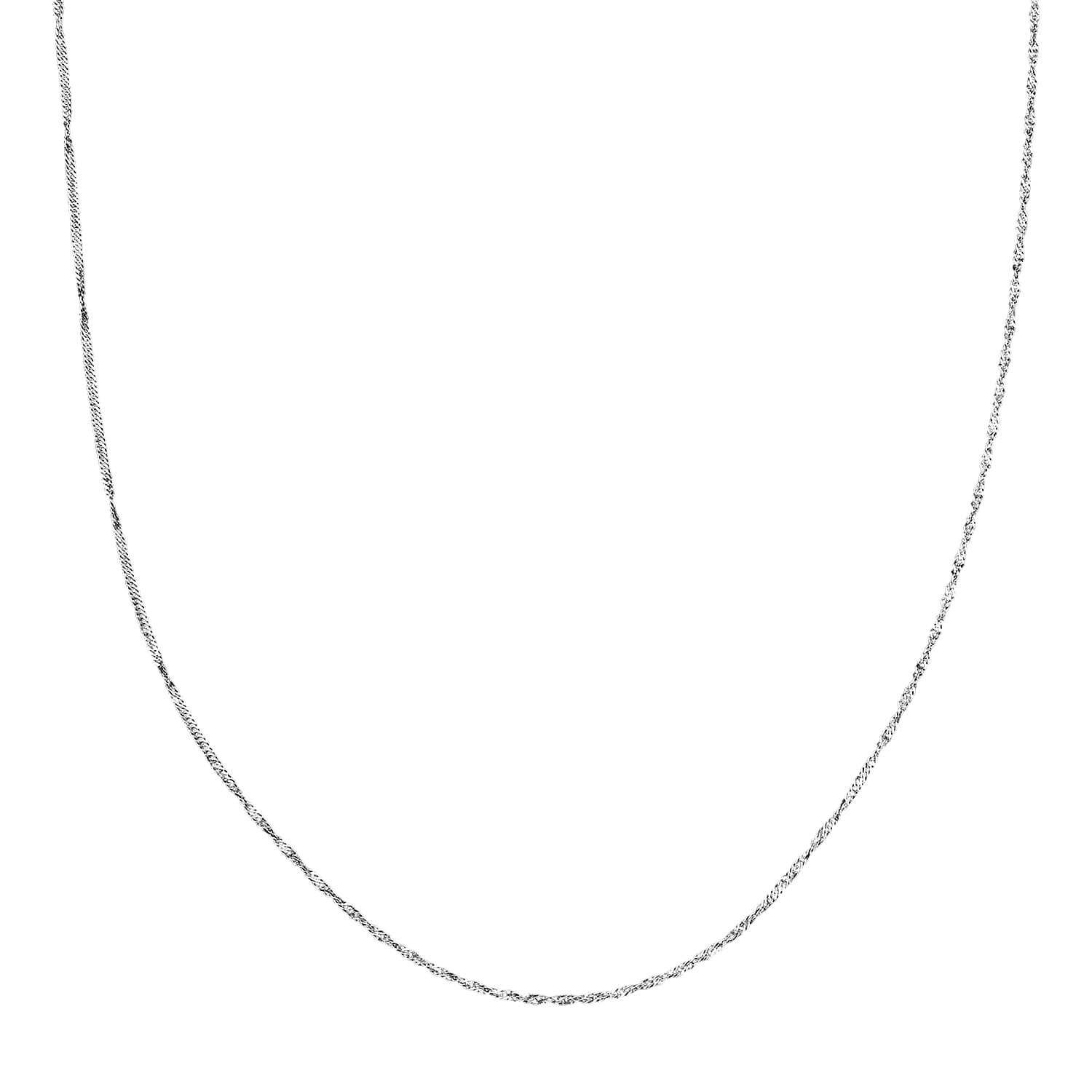 shop lc 950 Platinum Wave Chain Necklace (20 Inches) (5.50 Grams)