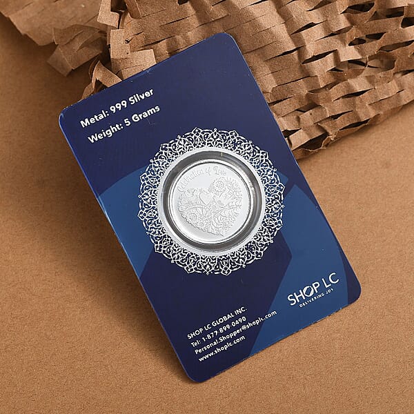 Shop Lc 999.9 Fine Silver Happy Anniversary Coin 5 Grams
