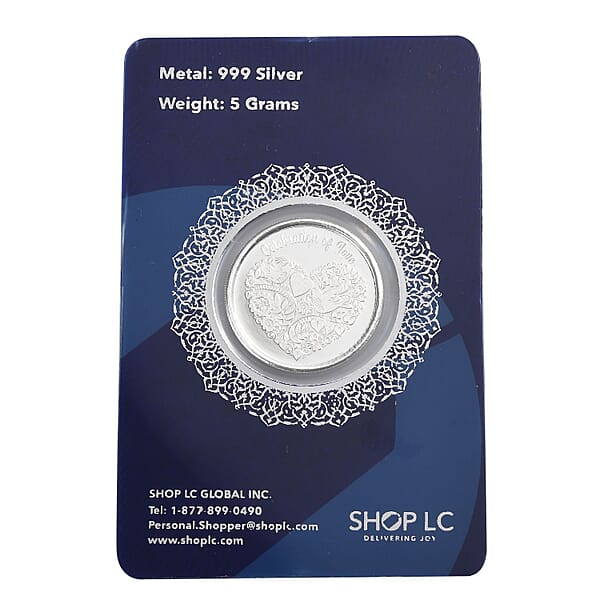 Shop Lc 999.9 Fine Silver Happy Anniversary Coin 5 Grams