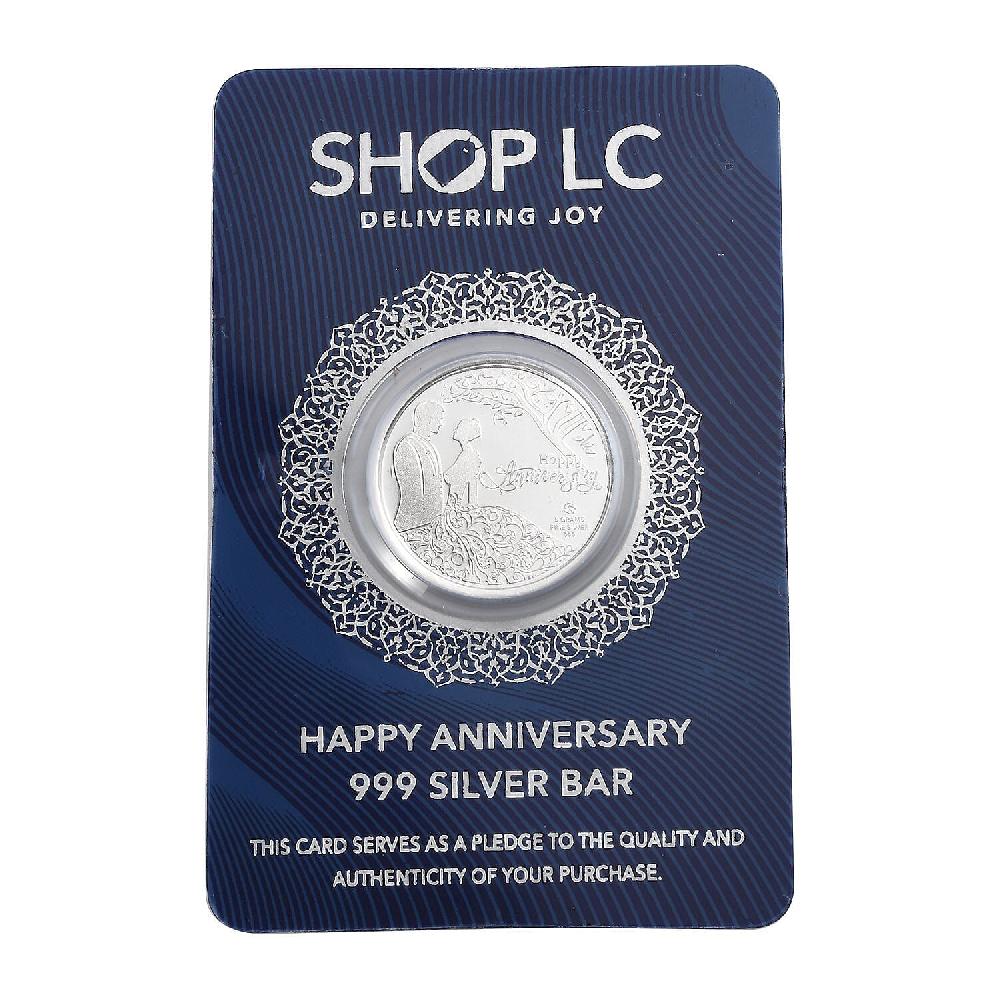 shop lc 999.9 Fine Silver Happy Anniversary Coin 5 Grams