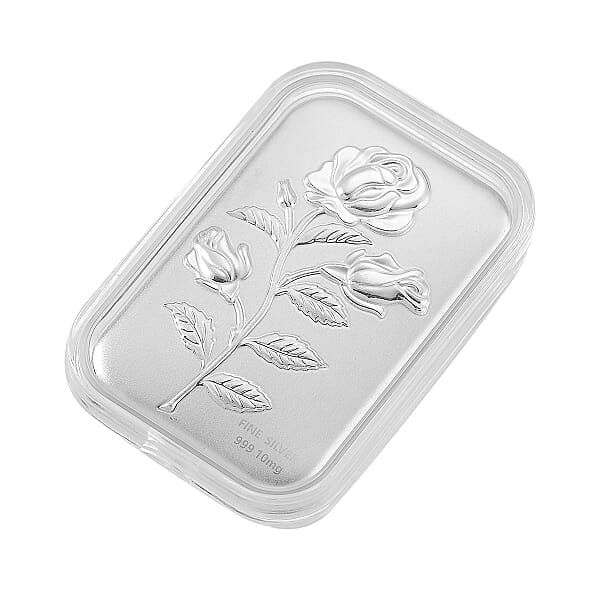 Shop Lc 999 Fine Silver Rose Flower Emboss Sheet 31x45.5mm (10mg)