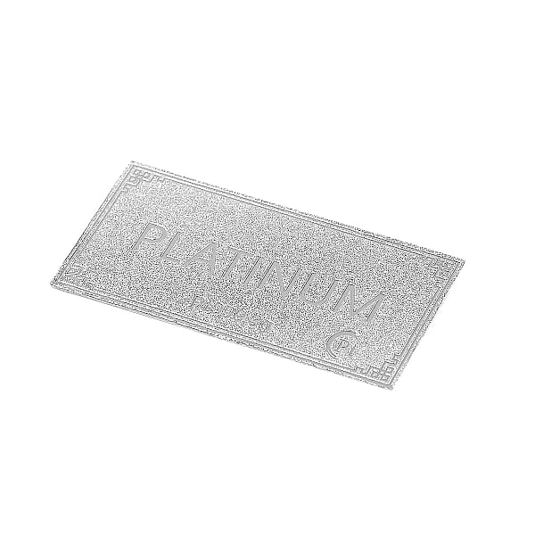 Shop Lc 999 Platinum Collectible Bar 14x28x0.4mm (3 G)