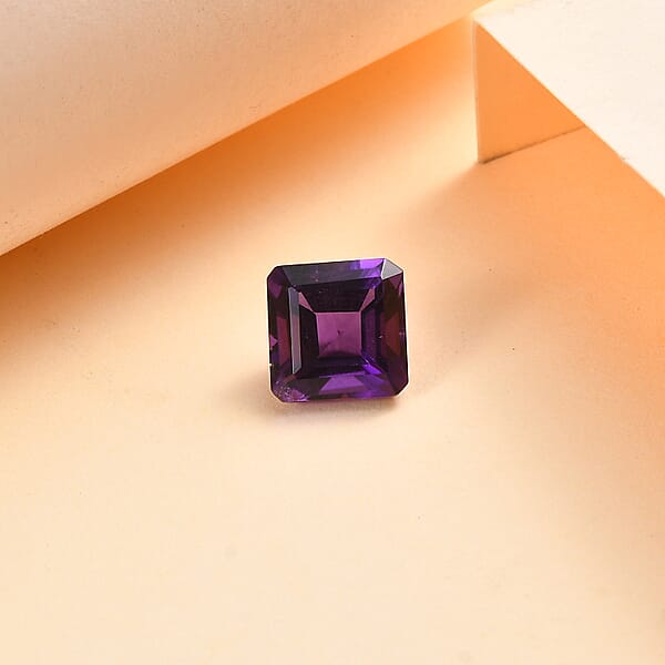 Shop Lc AA Asscher Cut Mashamba Amethyst (Oct 7x7 Mm) 1.51 Ctw Loose Gemstone