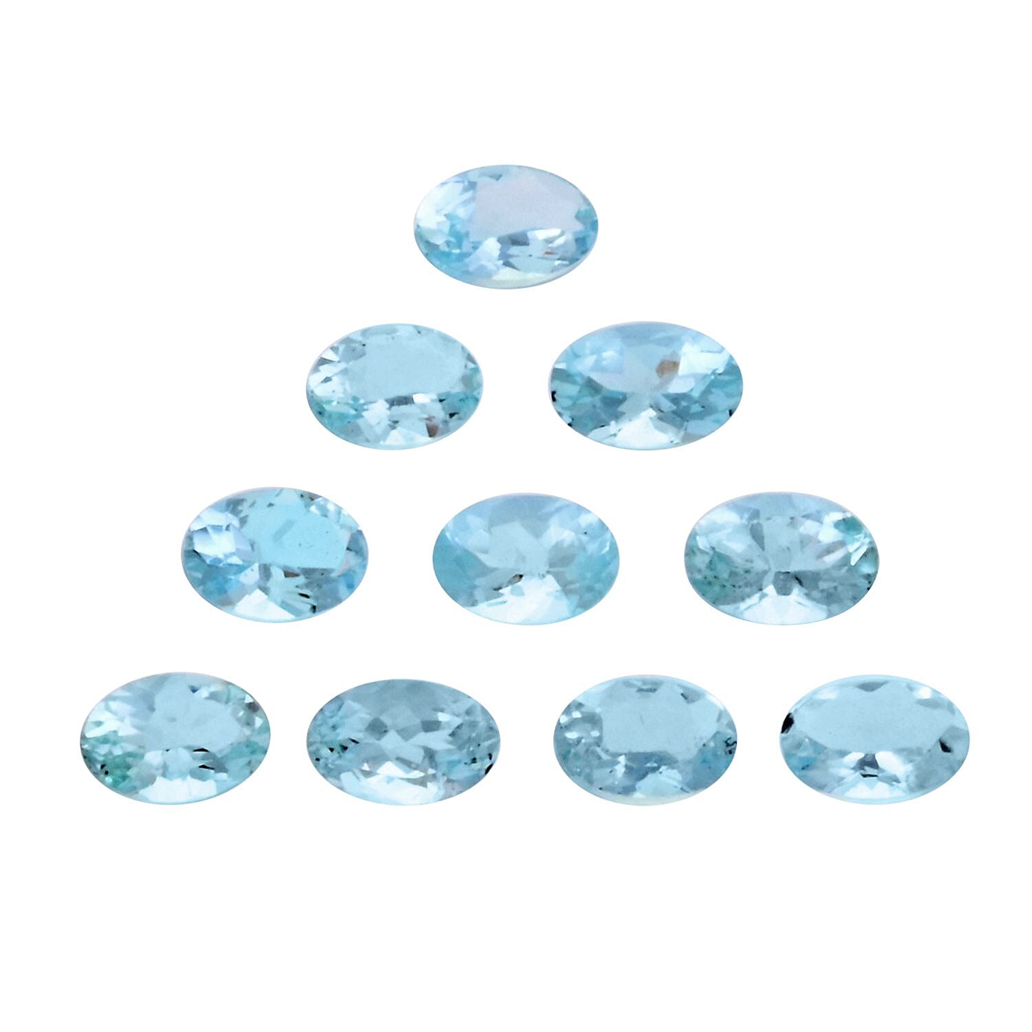shop lc AA Mangoro Aquamarine Set of 10 (Ovl 6x4 mm) 5.00 ctw
